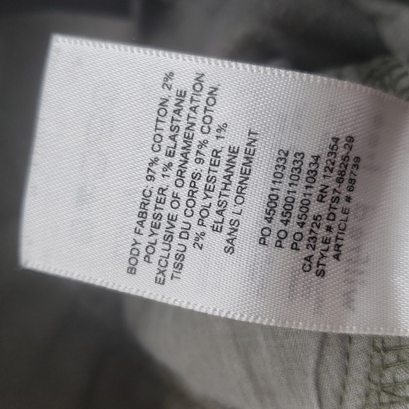 Wilfred Free X Aritzia Pants Women's 8 Modern Cargo Olive Green Utility Tapered - Picture 8 of 13